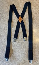 Dickies Men'S 1 1/2 Inch Solid Straight Clip Adjustable X Back Suspender 1 Size