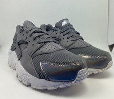 654280-013 GS Size 5 Youth Nike Huarache Run Gunsmoke/Gunsmoke-NIB