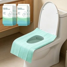 Disposable Toilet Seat Covers Stick On Non Slip Portable Public Toilet Travel