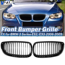 Nieren Kühlergrill Glanz Schwarz Für BMW 3er E92 E93 Coupe Cabrio M3 07-10 Grill
