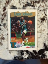 1991-92 NBA HOOPS BASKETBALL NBA DRAFT CARD HORNETS LARRY JOHNSON #546