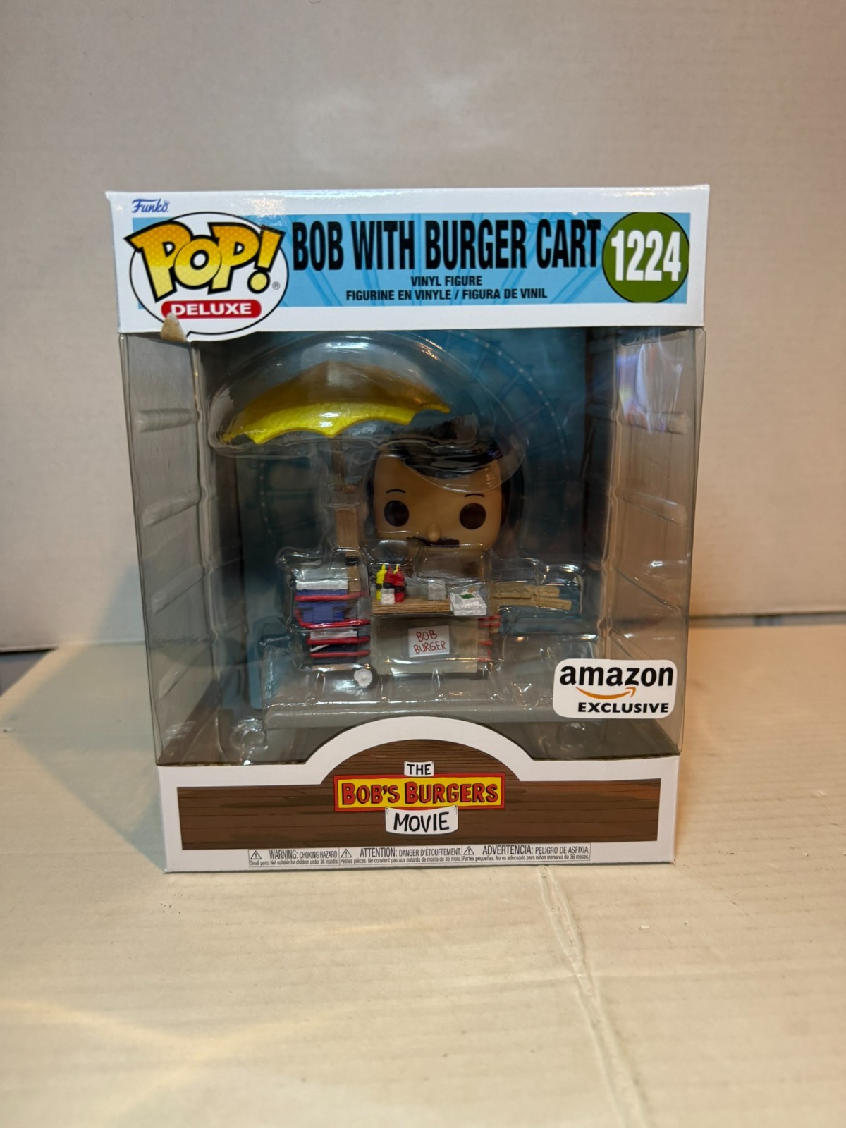 Funko Pop! Deluxe: Bob'S Burger Movie Bob With Burger Cart Vinyl Figure #1224