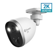 Swann 2KO Outdoor Wi-Fi Spotlight Security Camera with 2-Way Talk, Siren & Heat