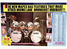 MAPEX ORION CUSTOM DRUM KIT-1992 2PG PROMO 11X16 MAGAZINE PRINT AD ADVERT POSTER