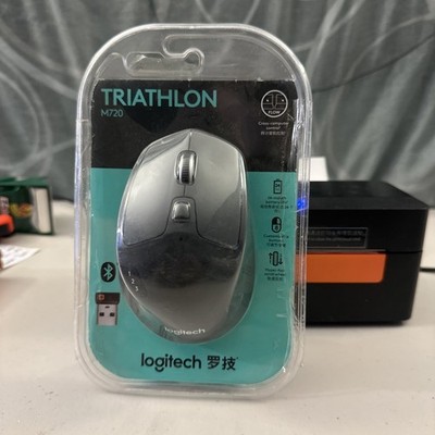 Logitech M720 Triathlon Kabellose Multi-Device-Maus, Bluetooth, USB-Unifying