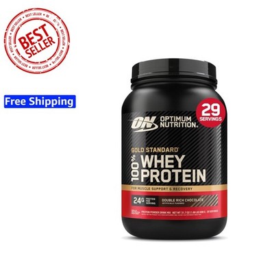 Gold Standard 100% Whey Protein Powder, Double Rich Chocolate 1.98 Pound Pack...