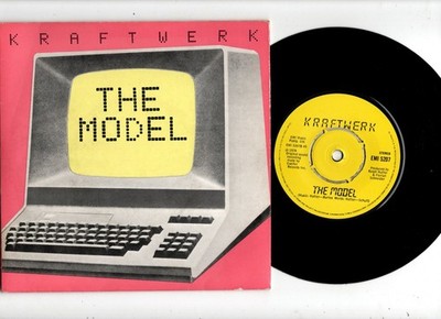 KRAFTWERK - THE MODEL / COMPUTER LOVE. UK 1981 ORIG 7'' & PIC/SLEEVE. N/MINT