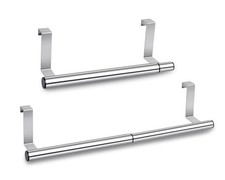 Kitchen Retractable Towel Holder Over Cabinet Door Towel Bar Stainless Steel