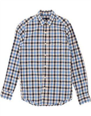 GAP Herren Slim Fit Hemd Small Blau Gingham Baumwolle AX16
