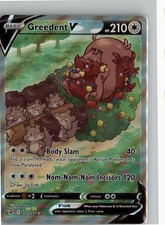 GREEDENT V 257/264 RARE ULTRA FUSION STRIKE POKEMON NM