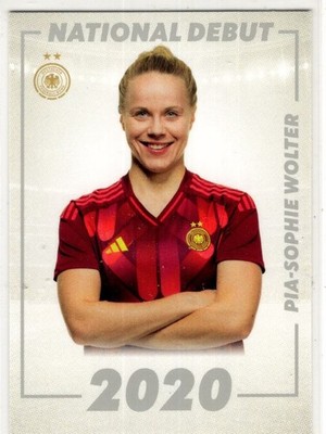 2025 Panini DFB-Frauen Team-Set National Debut 2020 Pia-Sophie Wolter No. DEB-25