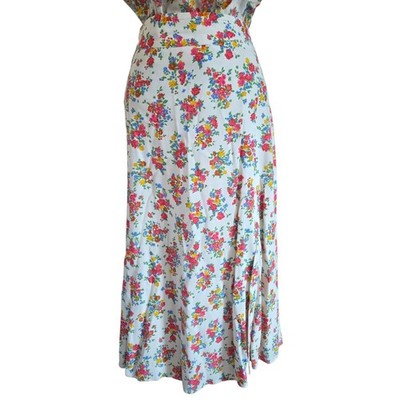 Sezane Tabata Floral Print Midi Skirt Viscose 38 6