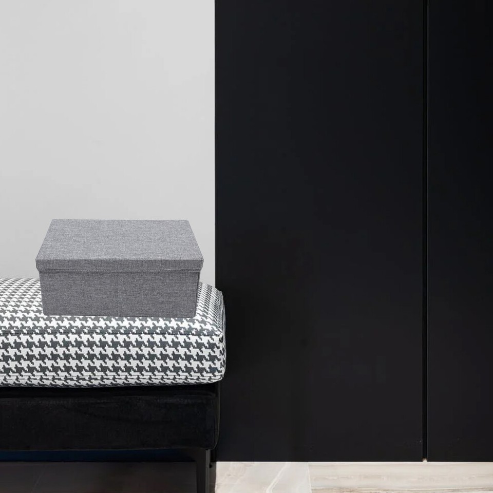 Wardrobe Storage Box Bin Organizer Foldable Linen Basket Cloth eBay