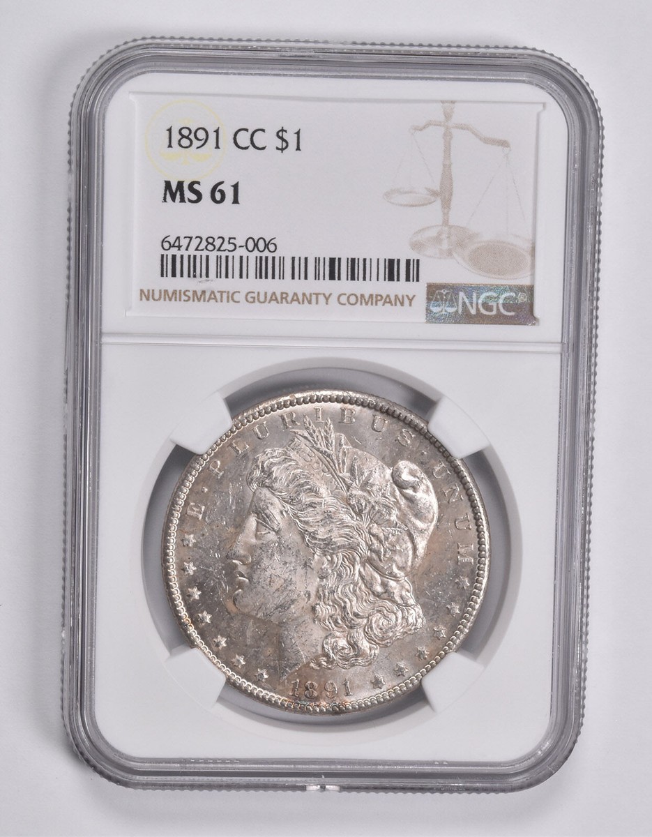 MS61 1891-CC Morgan Silver Dollar NGC *3716 | eBay