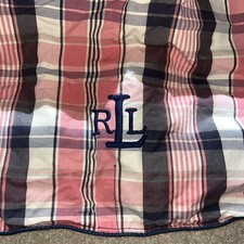 RLR Lauren Ralph Lauren Reversible Down Alternative Comforter Twin Blue Plaid