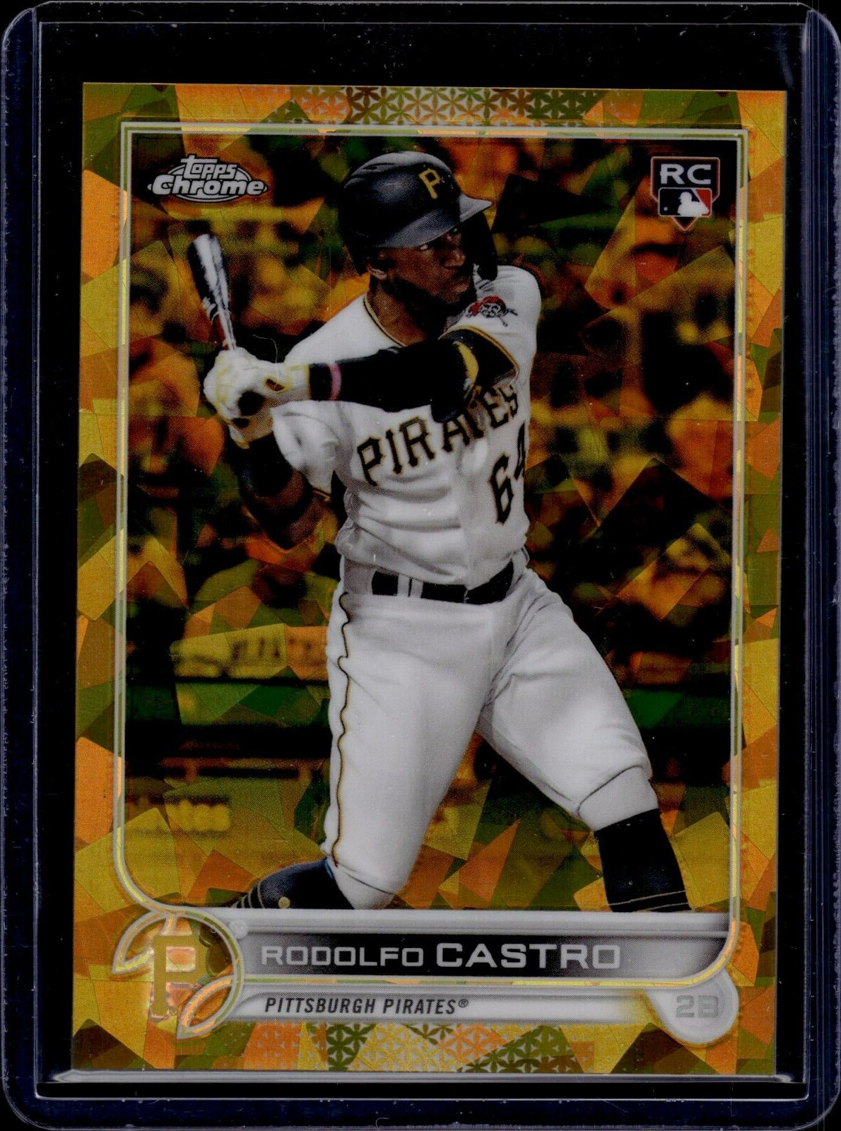2022 Topps Chrome Sapphire Gold Refractors #85 Rodolfo Castro RC 14/50