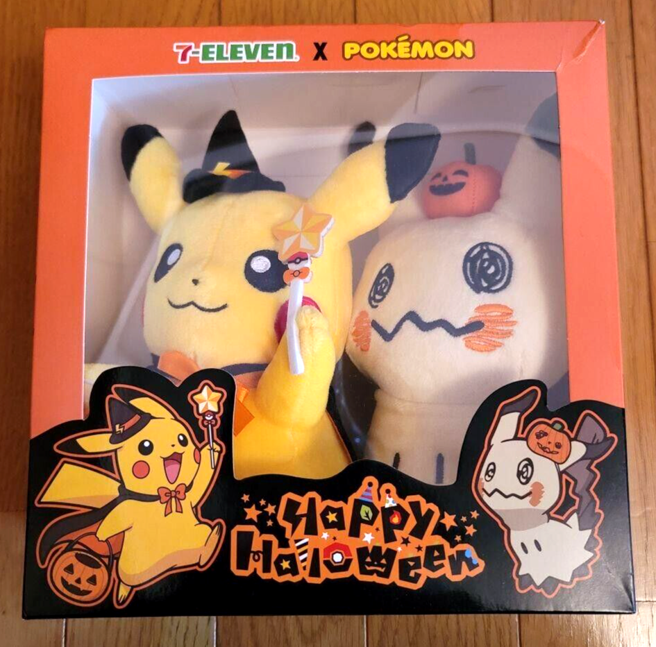 Pokemon Korea 7-Eleven Limited Pikachu Mimikyu Plush Halloween