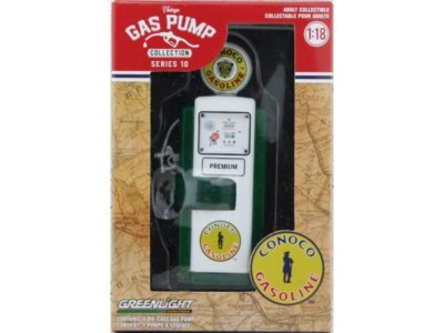 ZAPFSÄULE / GAS PUMP CONOCO Gasoline - green chase - Greenlight 1:18
