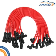 Ignition Spark Plug Wires Set Red 10.2mm fit for Ford F-150 F150 Mustang 5.0L