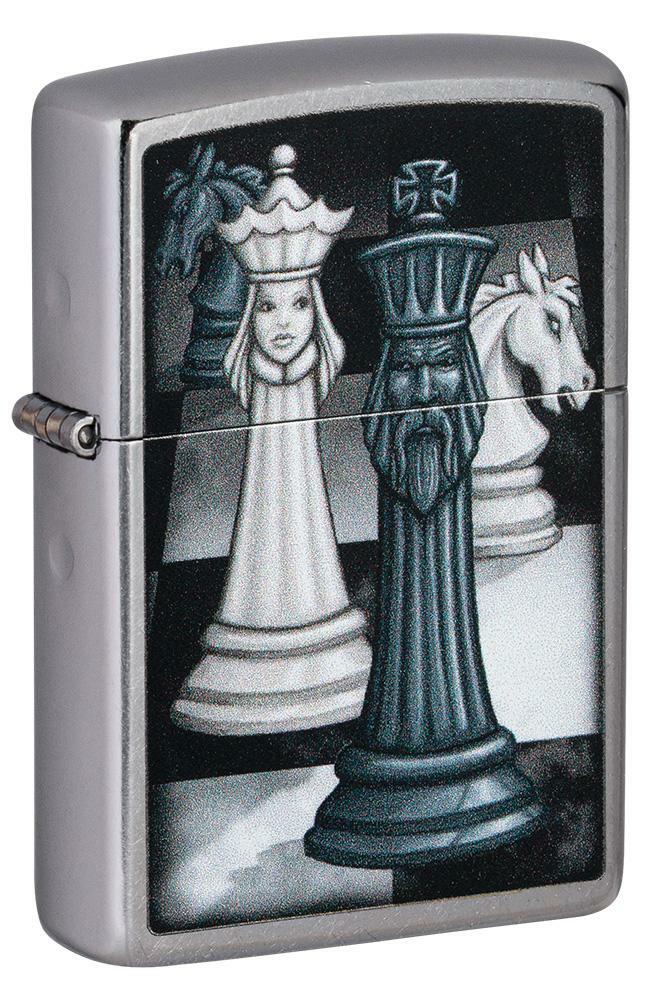Zippo Windproof Lighter With Chess Game, King and Queen, 49601
