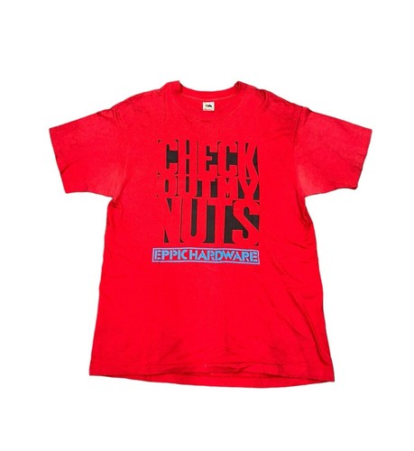 Vintage Check Out My Nuts Store Parts Red Men’s Sz XL Single Stitch