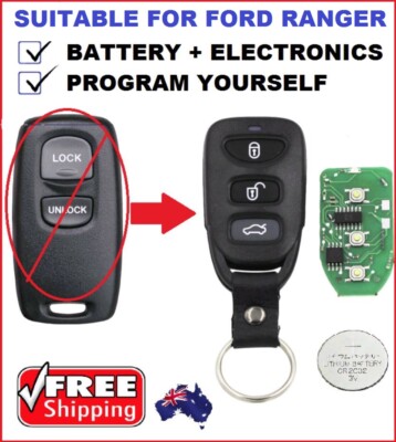 KEYLESS ENTRY Remote Suitable for FORD RANGER REMOTE PJ PK 2006 - 2011 ...