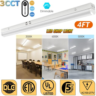 #ad 4FT Indoor LED Linear Strip Light 35W 45W Selectable Wattage amp; CCT 3500K 5000K $23.50