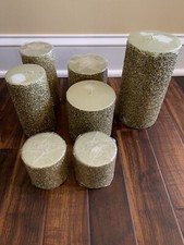 NEW Pottery Barn Glitter Candles