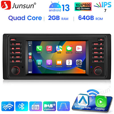 Carplay Autoradio Android Für BMW E39 X5 E53 2000-2007 GPS Navi RDS BT WIFI RDS