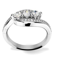 0.65 Ct Round Cut Lab Created Diamond Engagement Wedding Ring 14K White Gold