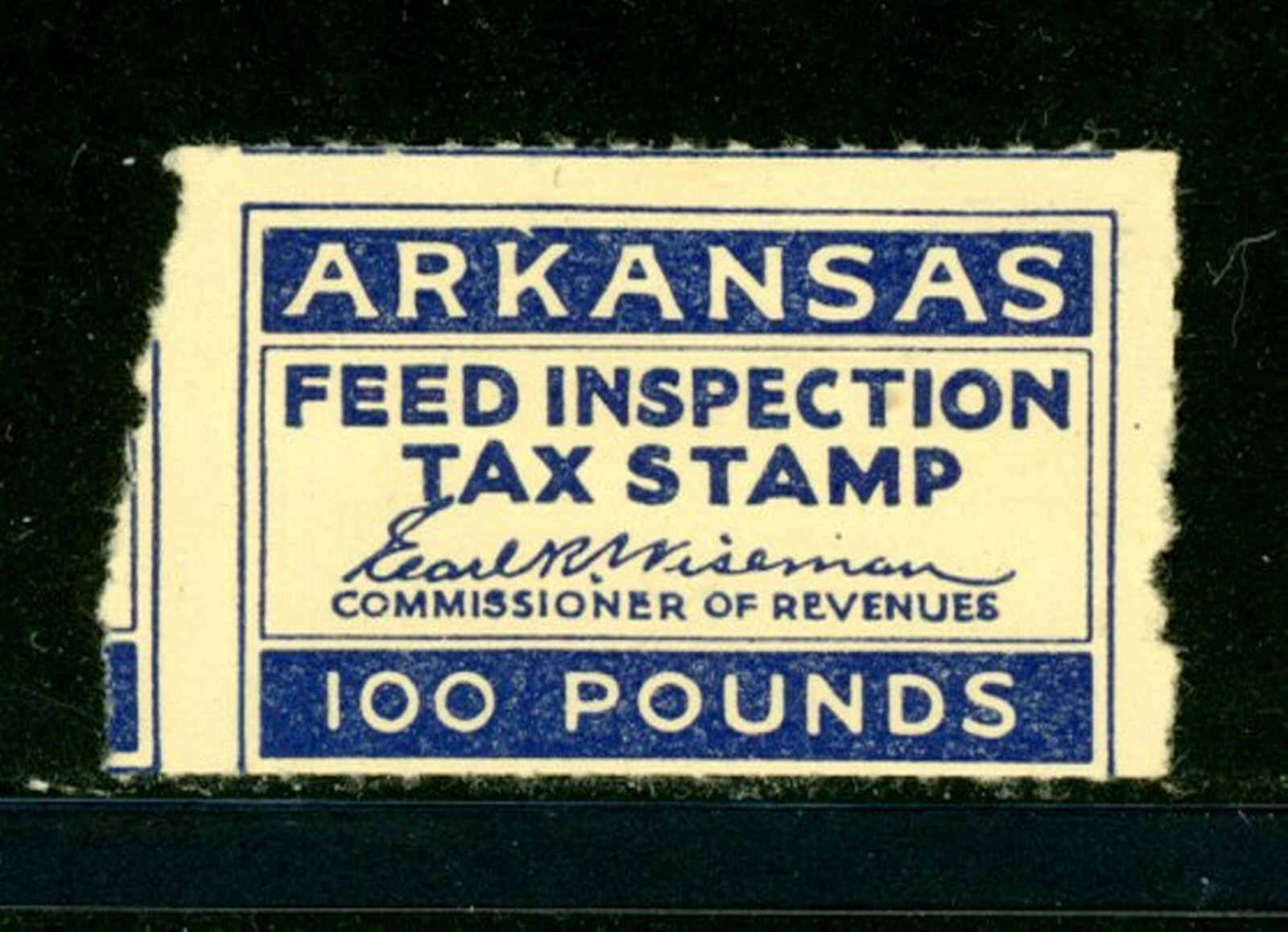 US Arkansas Revenue Stamp Feed Inspection Tax Stamp MNHNG eBay