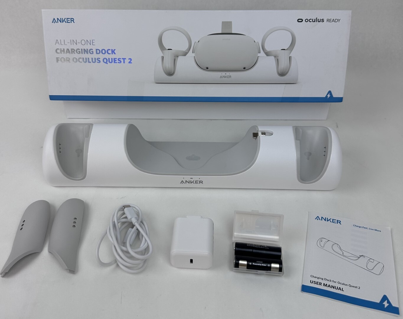 Anker Meta Quest 2 VR Headset Charging Dock with Rechargeable Batteries OB-image
