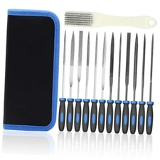 13Pcs Metal Needle File Set, Premium Small File Set with 6 Diamond File, 6 