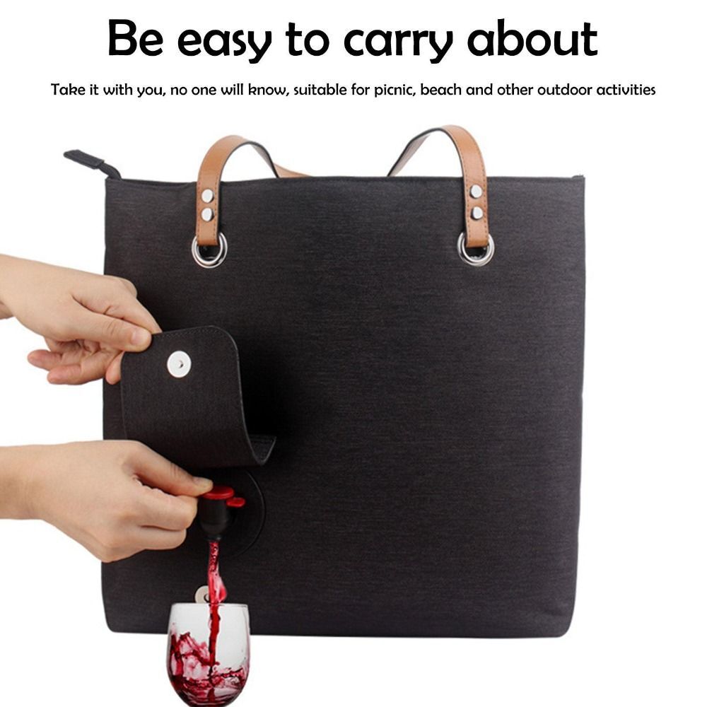 Handbag Refrigerator Bag Hidden Dispenser Cooler Bag Wine Tote Bag
