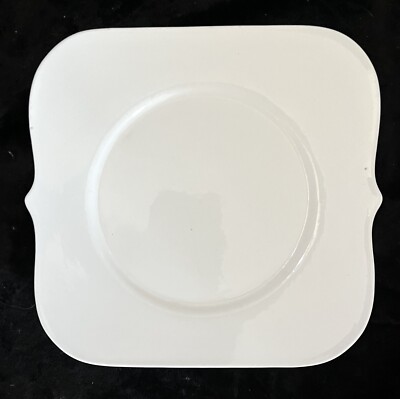 ONE 8-1/8'' Salad Plate - CATANIA - White Porcelain - Ecoware Eco Ware - NICE!