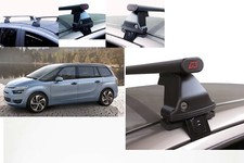 BARRE PORTATUTTO ACCIAIO PER CITROEN C4 GRAND PICASSO RAILS CHIUSI MADE IN ITALY