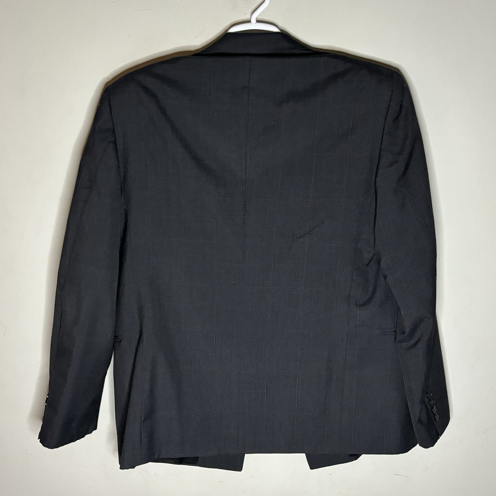 FILA 14 SAVILE ROW 42R GIACCA BLAZER TUTA DOPPIOPETTO MISTO LANA RIGHE NERE