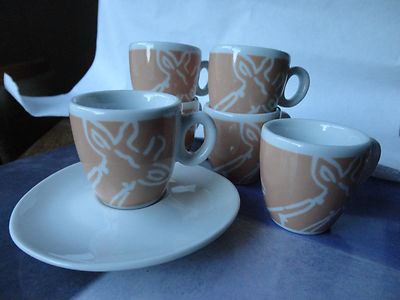 Espresso Cafe Kaffeeservice Selten Limited Edition Jungle Collection von Laura Fiume