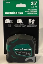 METABO HPT 115925M 25' TRURANGE MEASURING TAPE.