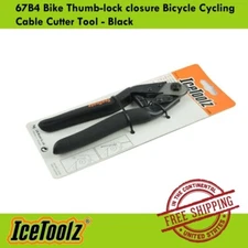 IceToolz 67B4 Bike Thumb-lock closure Bicycle Cycling Cable Cutter Tool - Black