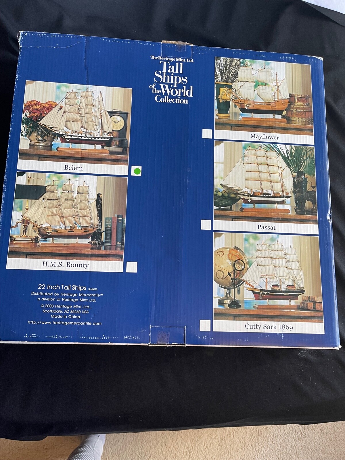 THE HERITAGE MINT LTD TALL SHIPS OF THE WORLD COLLECTION 22 INCH BELEM