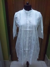 LONG XL 2XL 6XL 7XL ETHNIC 100 COTTON KURTI CHIKAN EMBROIDERY TOP KURTA KURTI