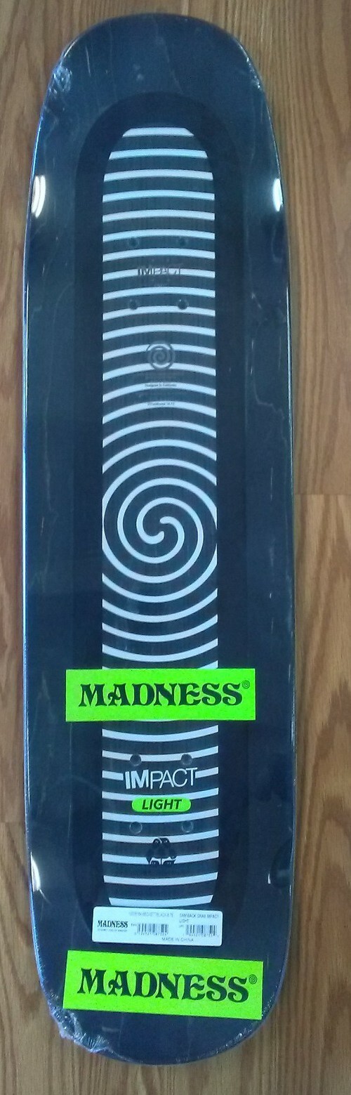 Madness Skateboards Sam Back Grab Impact Light deck 8.75