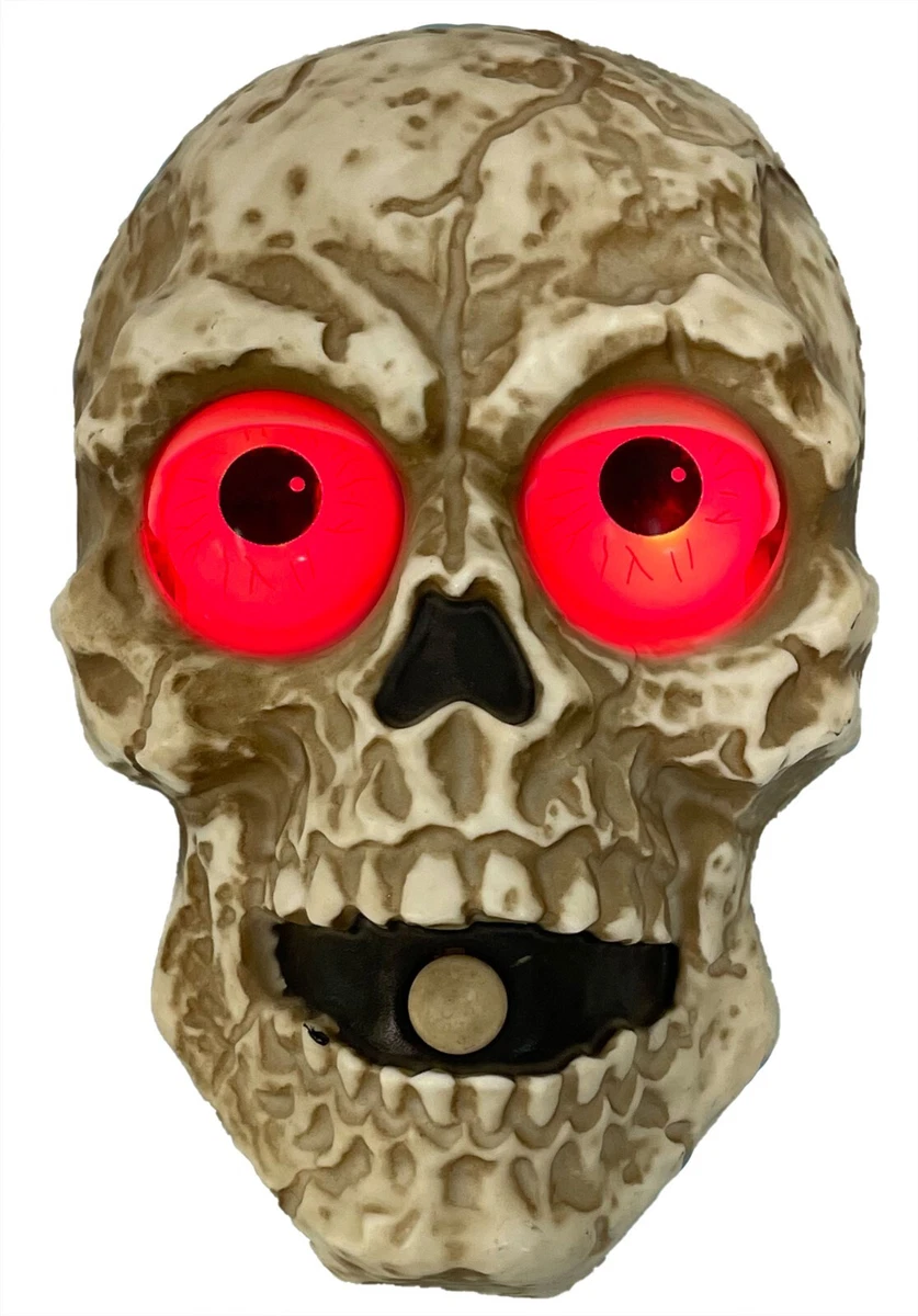 NXW Halloween Skull Doorbell with LED Eyes and Sound Effect