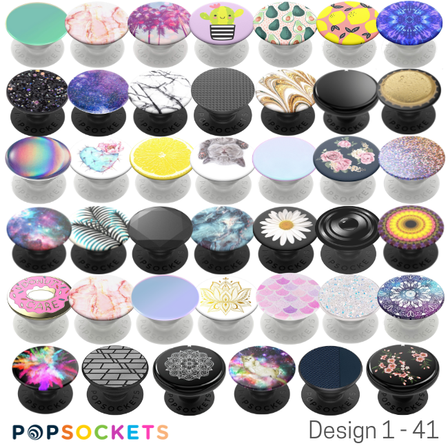POPSOCKETS OFFICIAL SWAPPABLE EXPANDING STAND GRIP FOR SMARTPHONES- 82  DESIGNS
