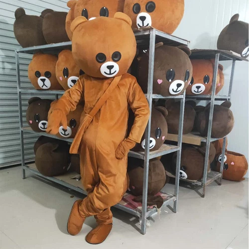 Teddy Bear Mascot Costume Role-playing Halloween Party Set for Adults - Bild 7 von 16
