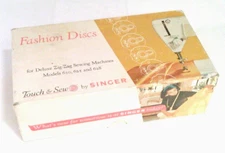 12~Singer~Fashion Discs~For Zig Zag Machines~620 625 628~In Original Box