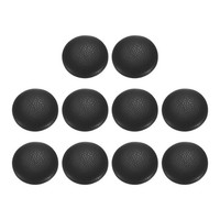 10 Stk. Pu-Leder KnöPfe 18Mm (28L) Rund Alu FüR Kleidung Diy, Schwarz
