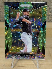 2019 Panini Prizm - Tier II Carlos Rodon #155 Lime Green Donut Circle Prizm /199