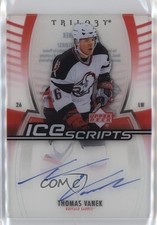 2006-07 Upper Deck Trilogy Ice Scripts Thomas Vanek #IS-TV Auto 8yu